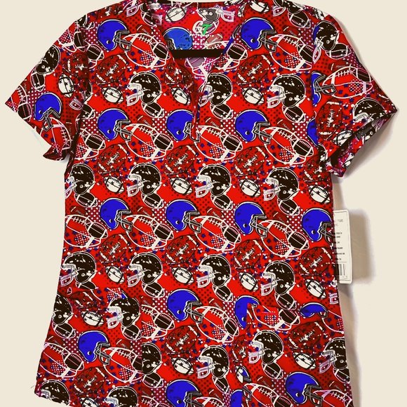 GT Performance Tops Gt Performance Womens Football Vneck M Printed